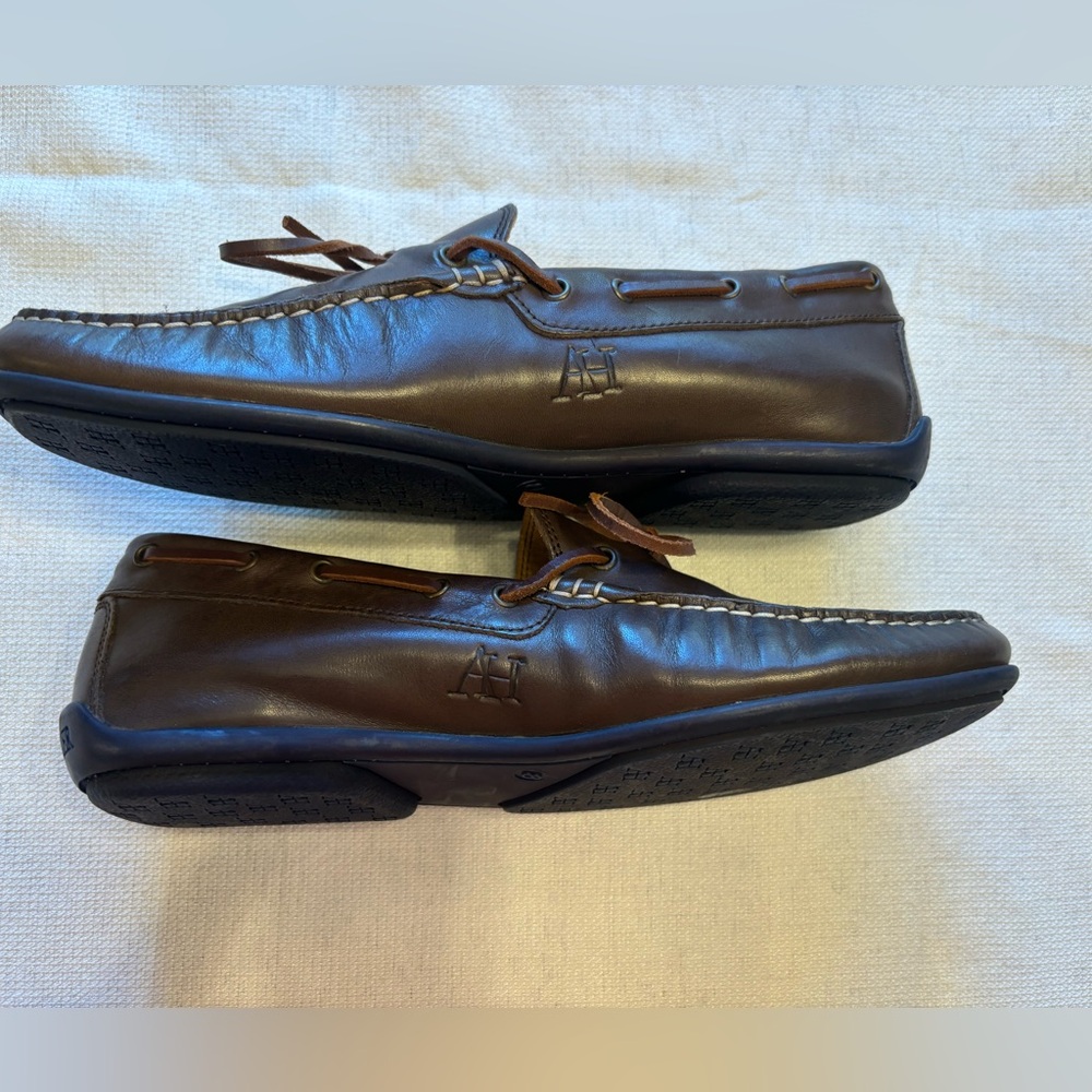 Leather loafers with ties - Picture 3 of 5